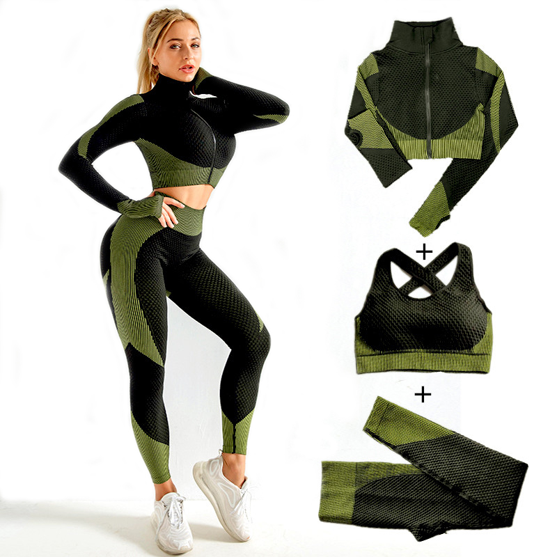 Women Seamless Yoga Sets 2Pcs/ - Compression Long Pant recension och pris