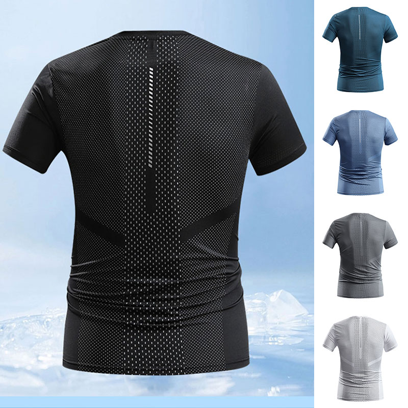Men Summer Sports T-shirt Quic - T Shirt Tight Fit recension och pris
